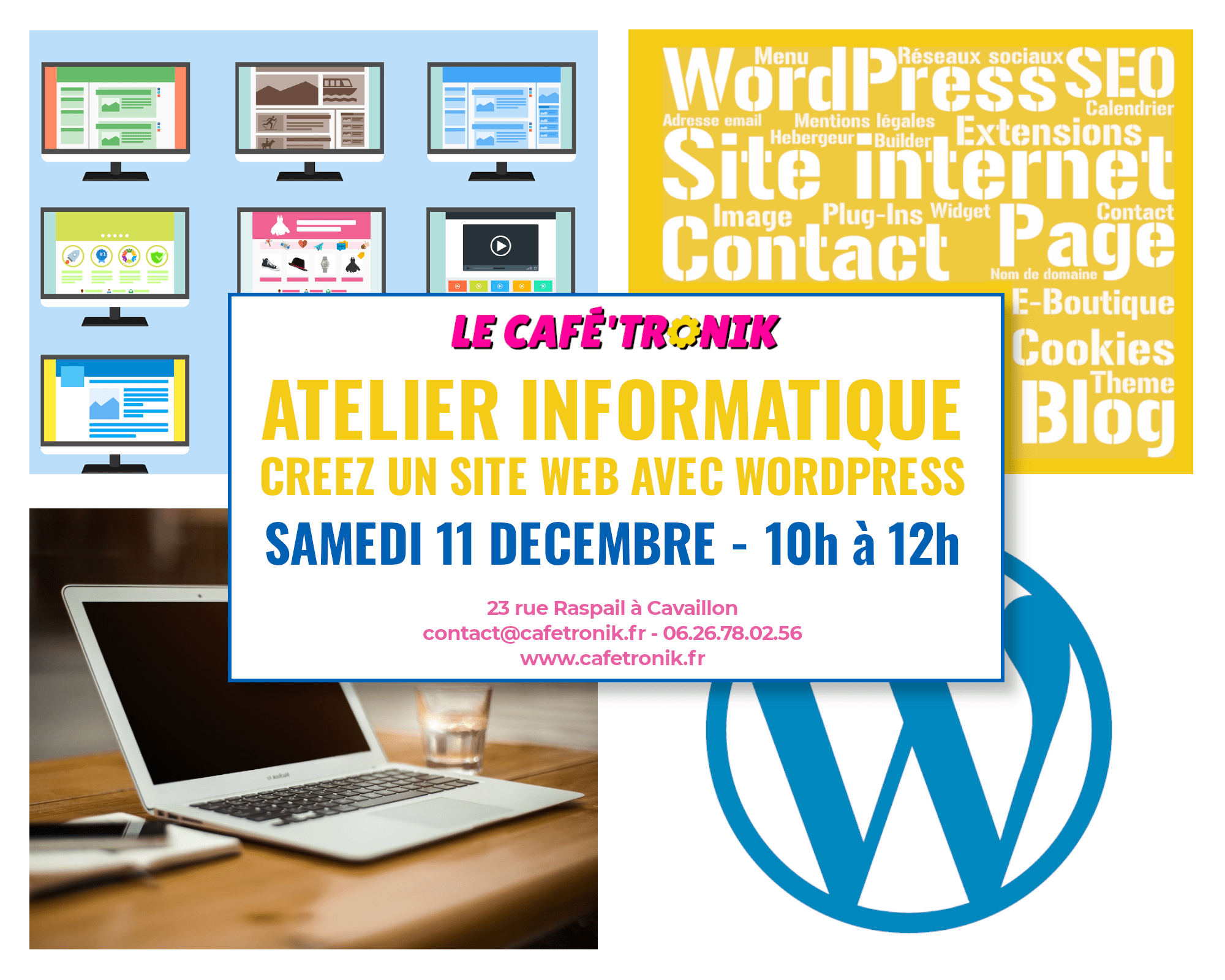 Atelier WordPress Le Cafe Tronik Cavaillon
