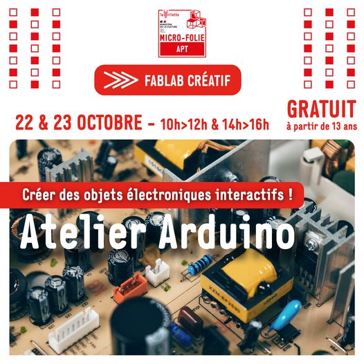 Atelier Arduino à la Micro Folie d'Apt